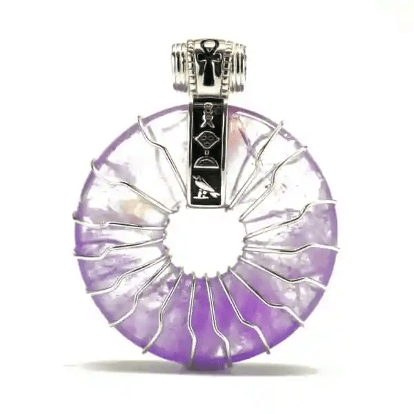 Amethyst Solar Egyptian Amulet